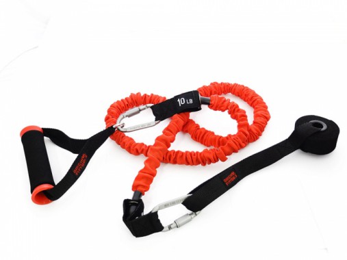 Набор эспандеров трубчатых в защитных чехлах (5 шт.) и аксессуаров в сумке