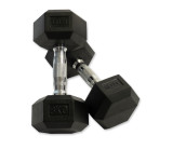 Набор гексагональных гантелей 10 пар от 1 до 10 кг VictoryFit