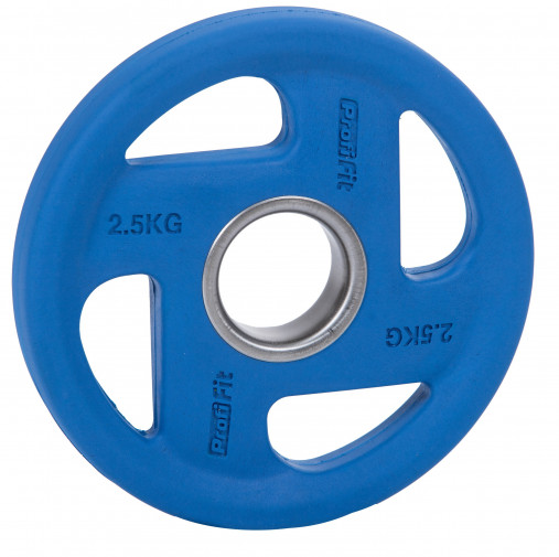 Диск обрезиненный PROFI-FIT цветной FASSION D-51, 2,5 кг (синий)