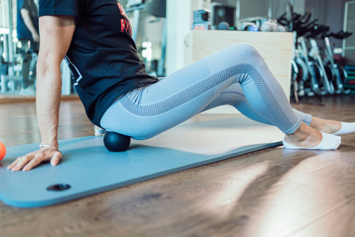 Мяч для МФР 9 см одинарный черный