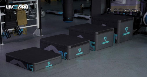 Набор плиометрических боксов LIVEPRO Heavy Duty Soft Plyo Box набор, 4 штуки арт. LP8158