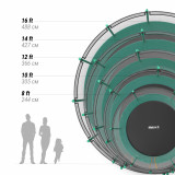 Батут UNIX Line SUPREME BASIC 12 ft (green) 3.66 м