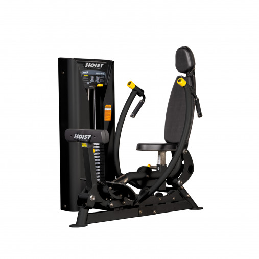 Жим от груди Hoist RS-1301 Tpeнaжep грузоблочный, матовый черный/черный