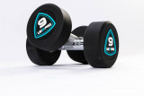 Гантели в уретане LIVEPRO Studio Dumbbells 9 кг, черный/синий