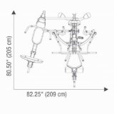 Мультистанция Hoist V4 Elite Gym с опцией Жим для ног HV-SLP
