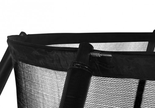 Батут Hasttings Air Game Basketball 15FT (4,6 м) "зеленый" с баскетбольным кольцом + внутренней сеткой и двухсторонним защитным матом (зеленый/синий)