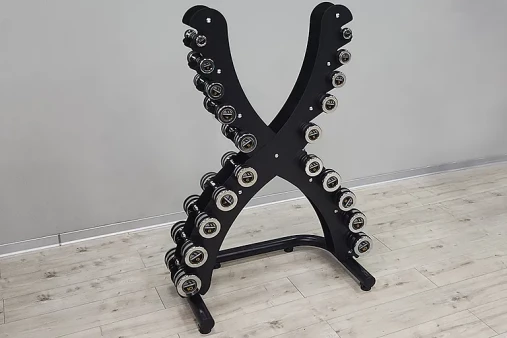 Комплект хромированных гантелей 10 пар от 1 до 10 кг Hasttings DIGGER