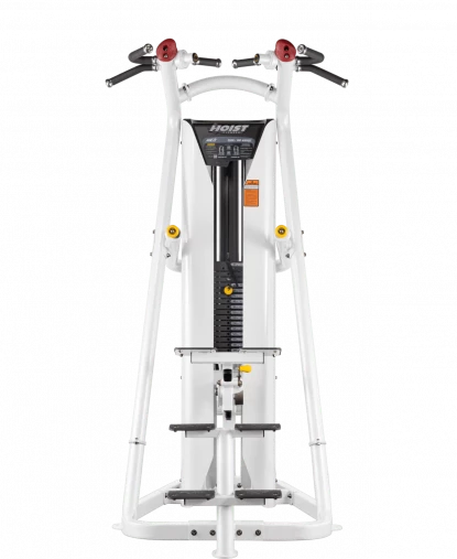 Подтягивание, Отжимание с помощью (гравитрон) Hoist RS-2700 white (2025) на прямых ногах