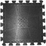 Коврик резиновый (набор 6шт) черный, 40 x 40 см, толщина 12 мм. MB Barbell