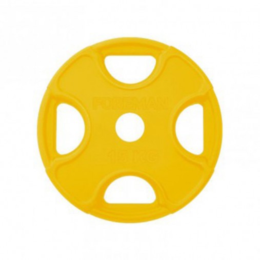 Обрезиненный диск FOREMAN FMPRR-15KGYL (15 кг)