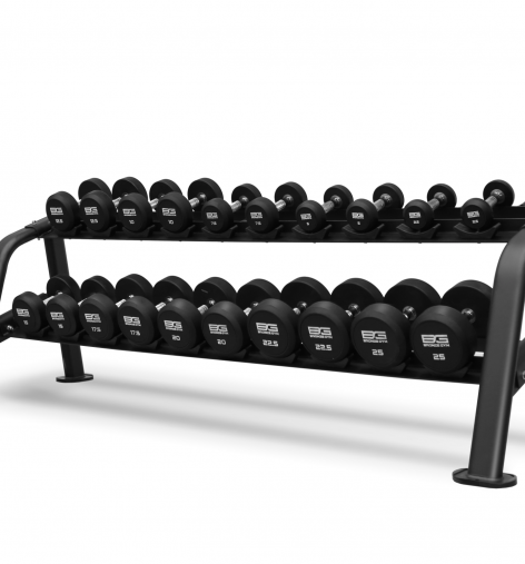 Набор обрезиненных гантелей , 2.5-25 кг - 10 пар BRONZE GYM BGDBR025-250