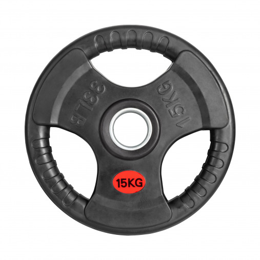 Диск олимпийский 51 мм. обрезиненный 15 кг. VictoryFit