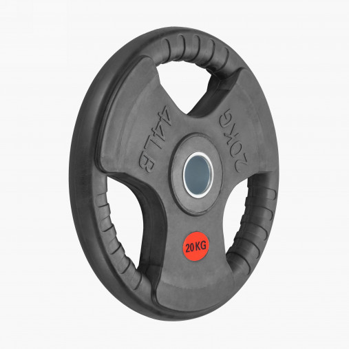 Диск олимпийский 51 мм. обрезиненный 20 кг. VictoryFit