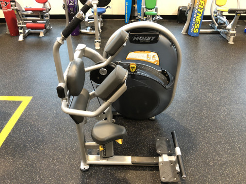 Пресс сидя HOIST CL-3601 Силовой грузоблочный тренажер (рама: матовый черный обивка: черный)