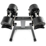Наборные гантели NÜO Flexbell Dumbbells, вес: 2-32 кг (пара), шаг 4кг с подставкой 1