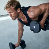 Наборные гантели NÜO Flexbell Dumbbells, вес: 2-32 кг (пара), шаг 4кг с подставкой 1