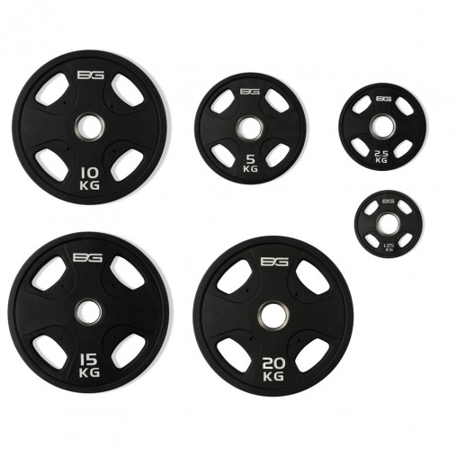 Набор олимпийских дисков 51 мм BRONZE GYM 1,25-20 кг (107,5 кг) с хватами