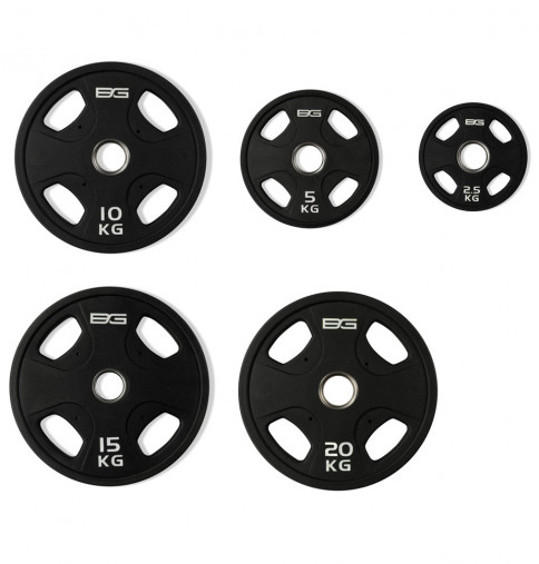 Набор олимпийских дисков 51 мм BRONZE GYM 2,5-20 кг (105 кг) с хватами
