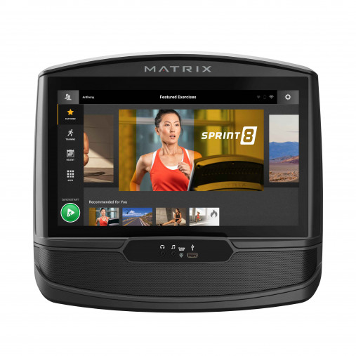 Домашний вертикальный велоэргометр Matrix U50XIR с большим сенсорным дисплеем