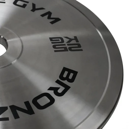 Диск олимпийский BRONZE GYM стальной 25 кг хромированный 51мм