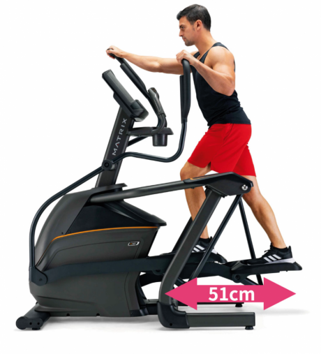 Эллиптический эргометр домашний Matrix E50XIR с большим сенсорным дисплеем