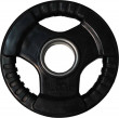Диск обрезиненный черный, тройной хват, D 51 мм, 2.5 кг