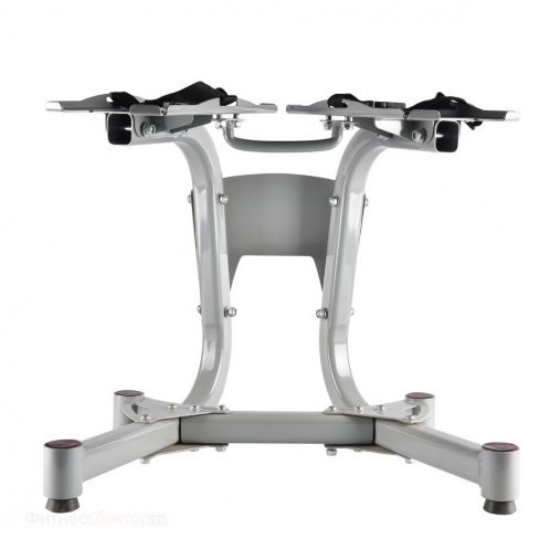 Пара регулируемых гантелей Original Fitness 24 кг на стойке