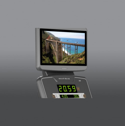 Горизонтальный велотренажер Matrix Endurance. Консоль LED