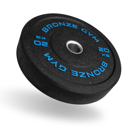 Диск бамперный 20 кг синий BRONZE GYM BG-BMP-20 олимпийский ф50 мм для кроссфита