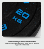 Диск бамперный 20 кг синий BRONZE GYM BG-BMP-20 олимпийский ф50 мм для кроссфита