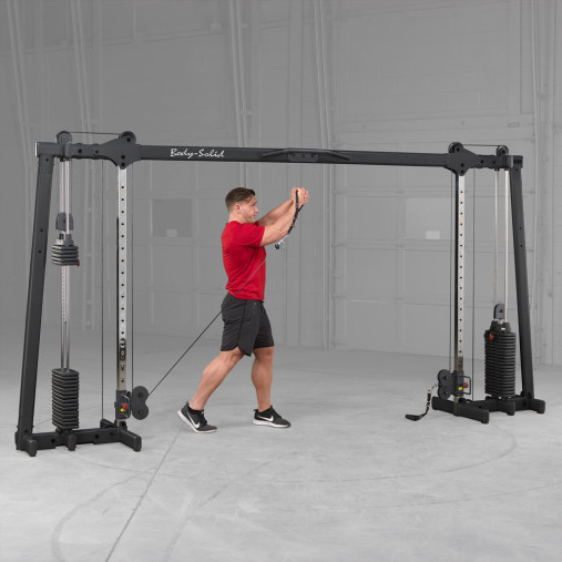 Кроссовер регулируемый Body-Solid ProClub GDCC250B с двумя весовыми стеками по 73 кг (черный) Кроссовер регулируемый Body-Solid ProClub GDCC250B с двумя весовыми стеками по 73 кг (черный)