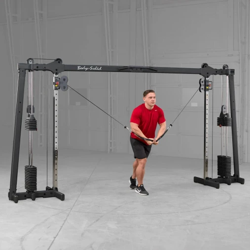 Кроссовер регулируемый Body-Solid ProClub GDCC250B с двумя весовыми стеками по 73 кг (черный) Кроссовер регулируемый Body-Solid ProClub GDCC250B с двумя весовыми стеками по 73 кг (черный)