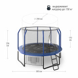 Батут UNIX line 10 ft (3,05 м) SUPREME GAME (blue)