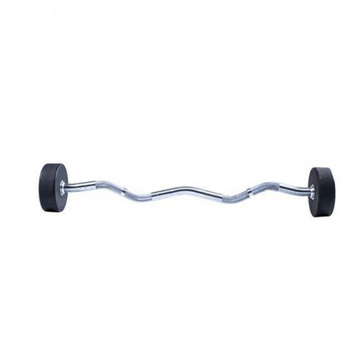 Фиксированная кривая штанга LIVEPRO Ez Curl Urethane Barbells 20 кг