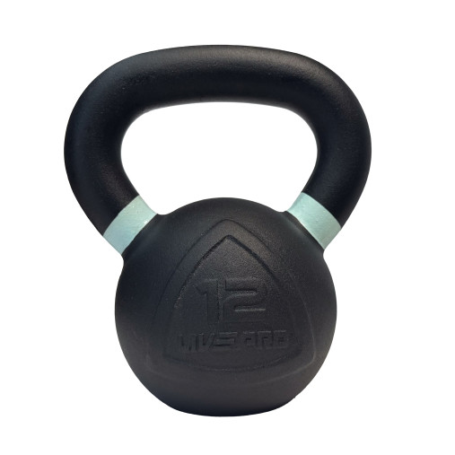 Чугунная гиря LIVEPRO Kettlebell 12 кг, черный