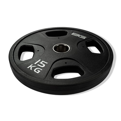 Диск олимпийский обрезиненный черный 15 кг BRONZE GYM