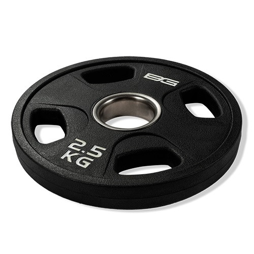 Диск олимпийский обрезиненный черный 2,5 кг BRONZE GYM