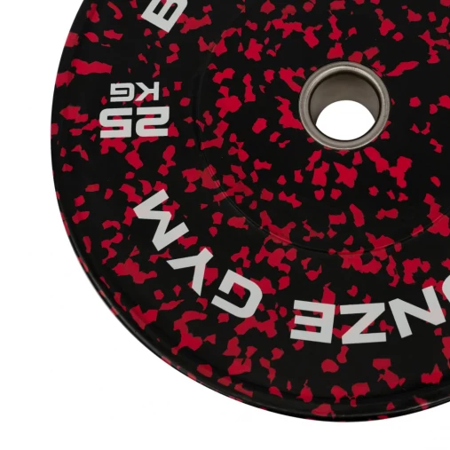 Диск бамперный BRONZE GYM камуфляж красный 25кг арт. BGBMC25
