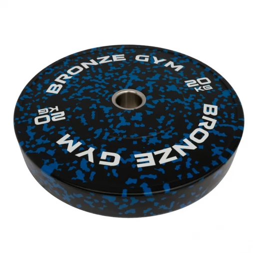 Диск бамперный BRONZE GYM камуфляж синий 20кг арт. BGBMC20