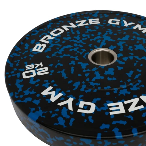 Диск бамперный BRONZE GYM камуфляж синий 20кг арт. BGBMC20