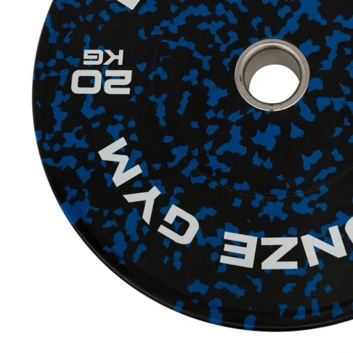 Диск бамперный BRONZE GYM камуфляж синий 20кг арт. BGBMC20