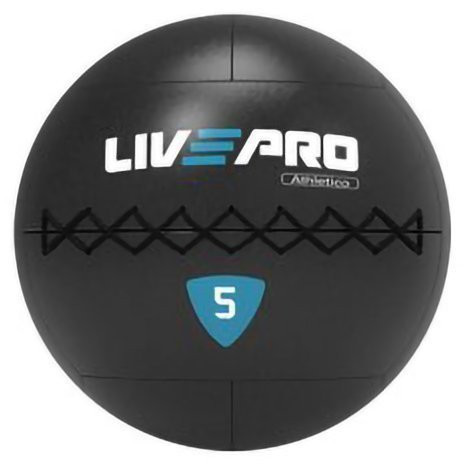Медбол LIVEPRO Wall Ball PRO 4 кг, черный/синий