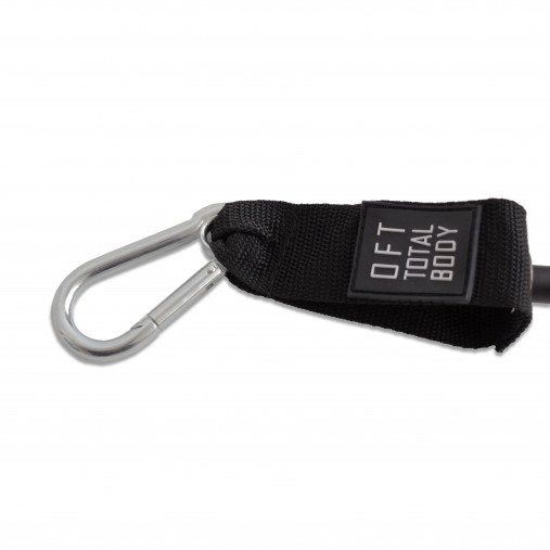 Эспандер из натурального латекса с карабинами сопротивление 40 lbs OFT Эспандер из натурального латекса с карабинами сопротивление 40 lbs OFT