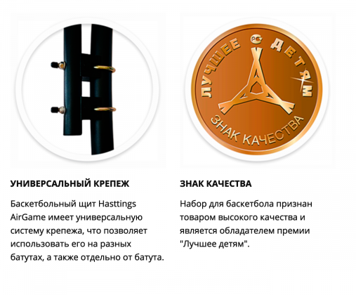 Набор для баскетбола Hasttings