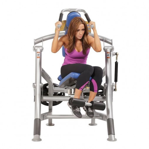 Пресс нагружаемый дисками HOIST ROC-IT RPL-5601 ABDOMINALS (цвет рамы: серебряный, обивка: черная)