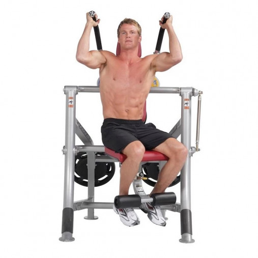 Пресс нагружаемый дисками HOIST ROC-IT RPL-5601 ABDOMINALS (цвет рамы: серебряный, обивка: черная)