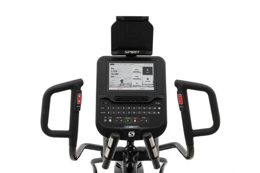 Эллиптический тренажер SPIRIT XE395ENT BLACK с сенсорным 10" - TFT дисплеем