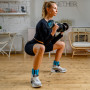 Гантели в уретане LIVEPRO Premium Urethane Dumbbells 4 кг, черный/синий (пара)