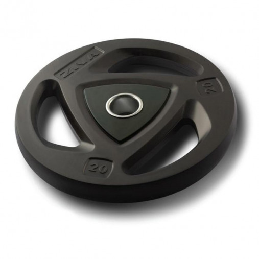 Диск олимпийский 20 кг ZIVA серии ZVO уретановое покрытие черный